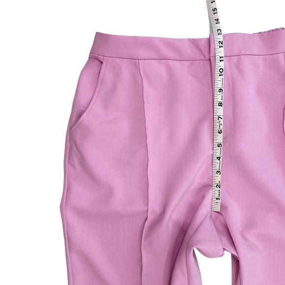 Anthropologie Maeve lilac purple pink cuffed pant pockets high-rise straight 18W - Picture 12 of 16